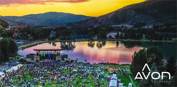 Aerial view of Avon Colorado